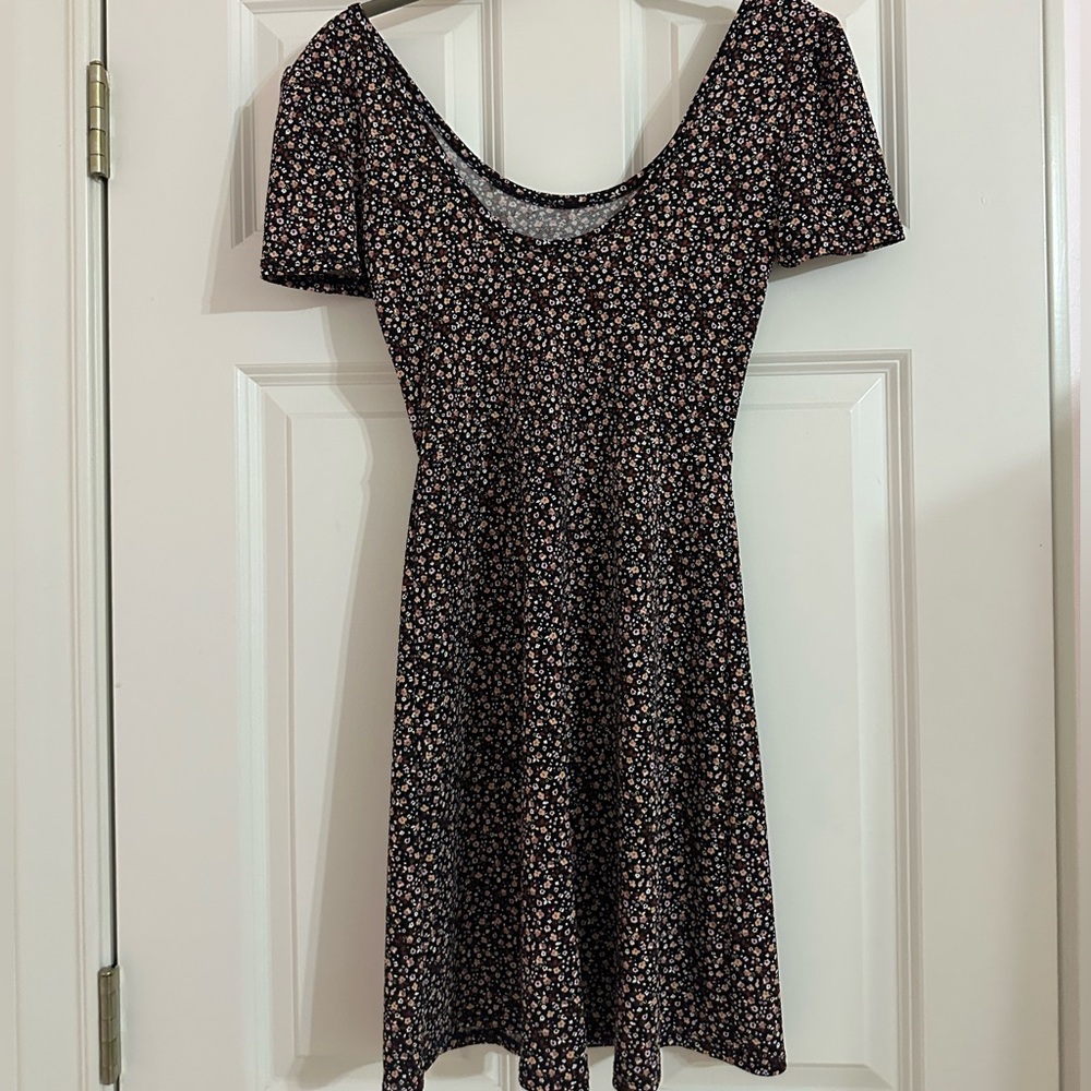 Lalaland Floral Black Dress